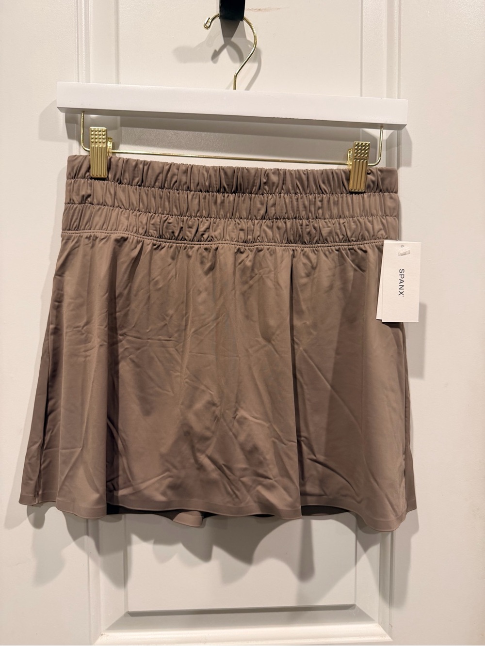 SPANX Booty Boost Flirty Skort Brown Size Small NWT